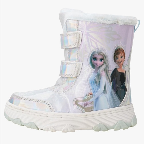 Frozen Toddler Fur Trim Snow Boots - Picture 1 of 5